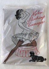 Vintage Sprass Mayer Nylon Stockings Teenagers New in bag 1950's