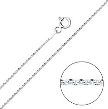 925 Sterling Silver Rolo Belcher Pendant Chain 14" 16" 18" 20" 22" 24" Strong