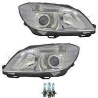 Scheinwerfer Set H7/H7 FüR Skoda Fabia II 542 545 Roomster 5J Inkl. Osram Lampen