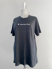 Apple Santa Rosa Plaza USA Store Employee Size Large Uniform Logo Grey T-Shirt