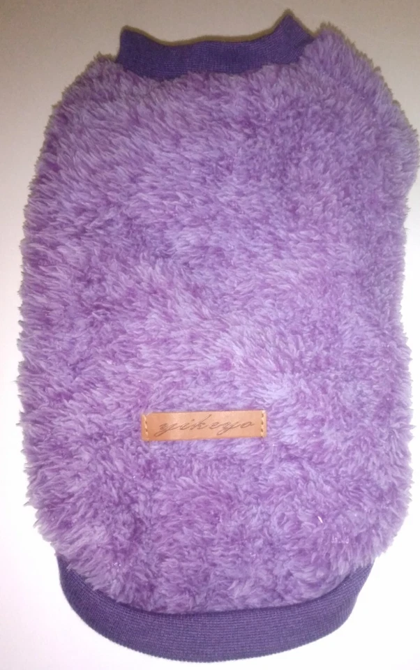 Camisa de Invierno Yikeyo Pequeño Perro Gato Cachorro o Gatito Niño o Niña Talla MEDIANA Púrpura Foto 3 de 4