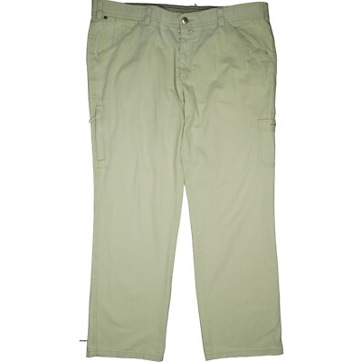 Klepper Walbusch 28 L30 Jeans Trousers Beige Mens Cargo Outdoor Hiking Stretch XXL