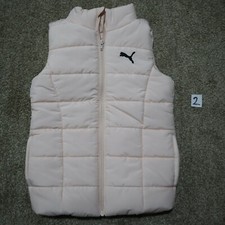 Puma Puffer Vest Pink Lightweight Keep Heat Insulated Outdoor Hiking S Small