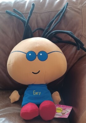 NEW WITH TAGS VINTAGE 2001 AGC, INC. MEDIUM PLUSH BUBBLEGUM CLUB ''EASY'' 17'' (H) 