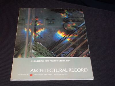1981 MID AUGUST ARCHITECTURAL RECORD MAGAZINE - ENGINEERING FRONT COVER - E 5948