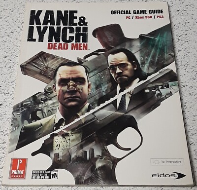 PRIMA Kane & Lynch Video Game Strategy Guide PS3 Xbox 360 PC Dead Men Book Good