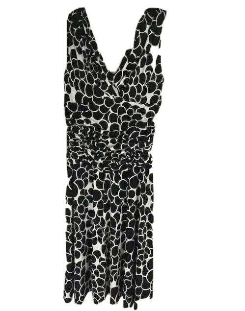 Black/White Geometric Dress Barn Size 10 Women's Classic Travel Workwear-image