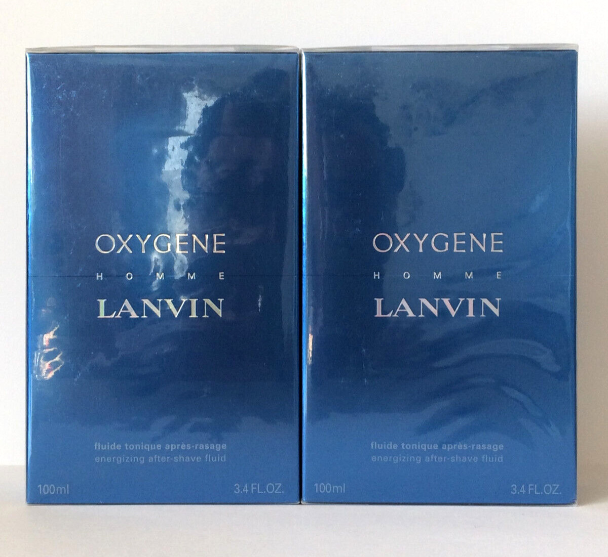 Lanvin Oxygene Homme After Shave Fluid 2 X 100 Ml As Ovp Folie Rare