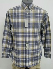 Daniel Cremieux Signature Silver Cloud Grey Plaid L/S Men's Shirt M NWT 89.50