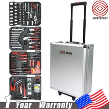 899 Pcs Tool Set w/Trolley Case Box Organize Mechanics Tool Kit Wrenches Socket