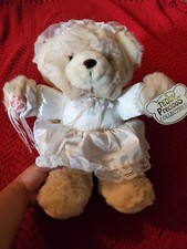 Dan Dee Teddy Precious Collectible Bride Plush 16" Stuffed Animal Wedding Bear