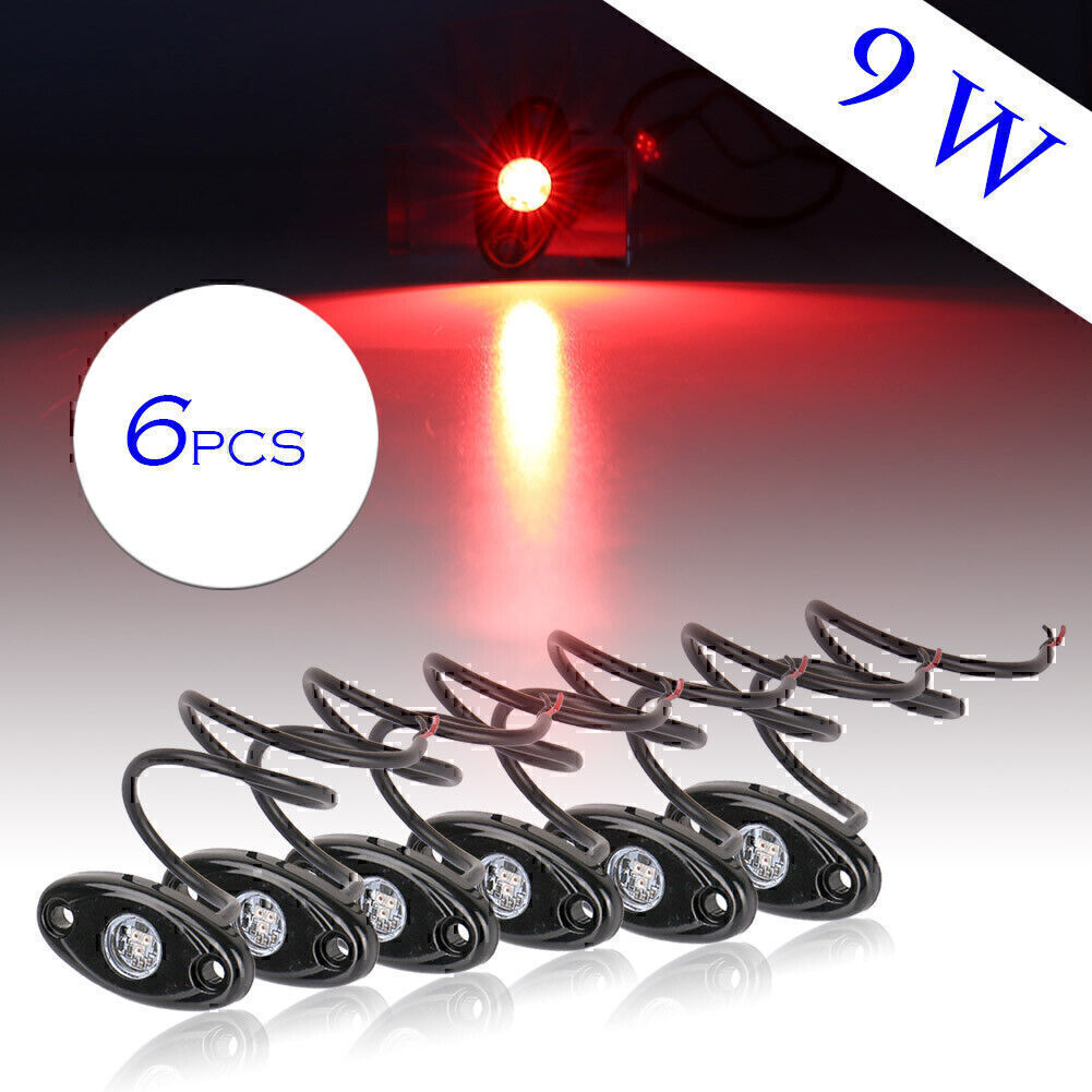 Car LED Pods Rock Lights for JEEP Off Road ATV SUV Truck Car Under Body Red