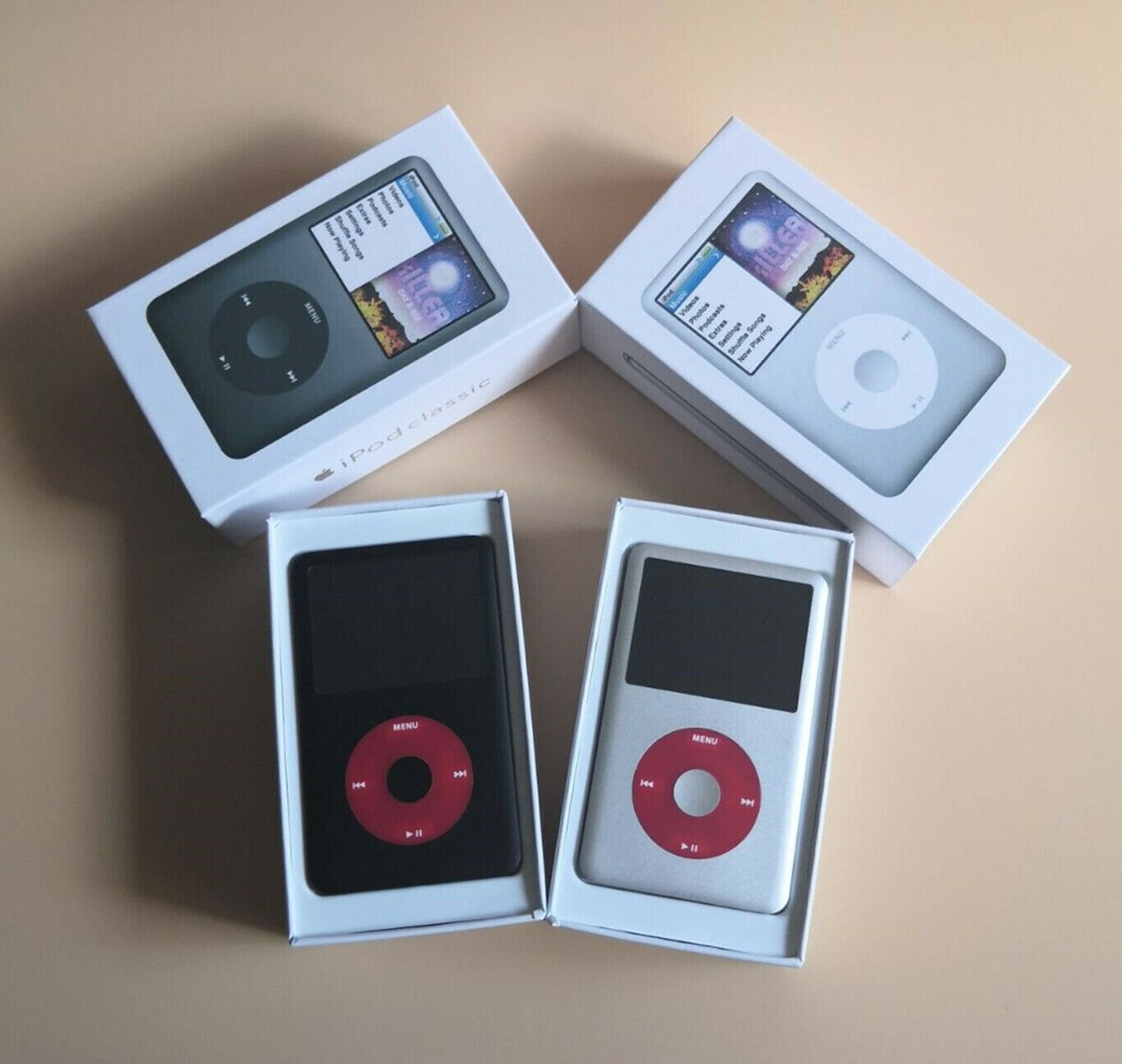 NEW Apple iPod Classic 7th Gen ( Silver & Red ) 2TB SSD MP3
