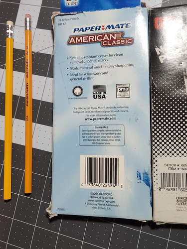 OfficeMate 520 Vintage no. 2 Pencils 12pk & 24 pk of Paper mate No.2 HB - Picture 7 of 12