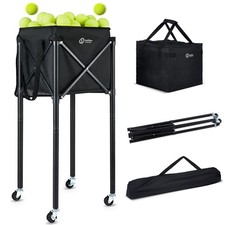Portable Tennis Ball Hopper Pickleball Basket - Multi-Sport Ball Collector ...