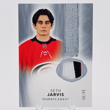 Seth Jarvis Rookie Class Patch /49 3-Clr 💎 2021-22 The Cup 2022-SJ Hurricanes