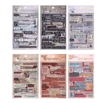 Journaling Sticker Zitat Aufkleber Junk Journal E1F67939