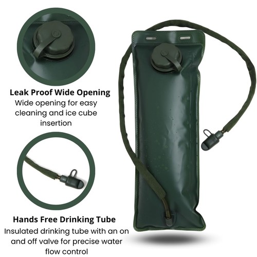 M MCGUIRE GEAR Hydration Bladder 3L/100 oz. Water Bladder Leak Proof Hydration - Picture 3 of 4