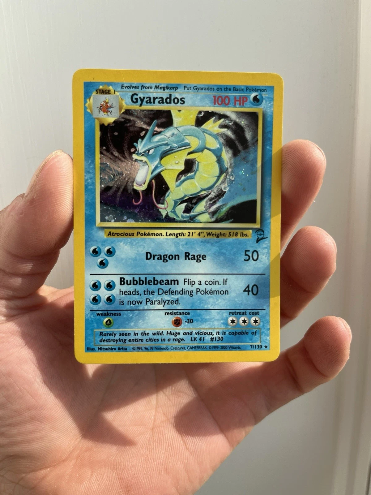 Deal for Gyarados 7/130 Pokemon TCG Base Set 2 Holo