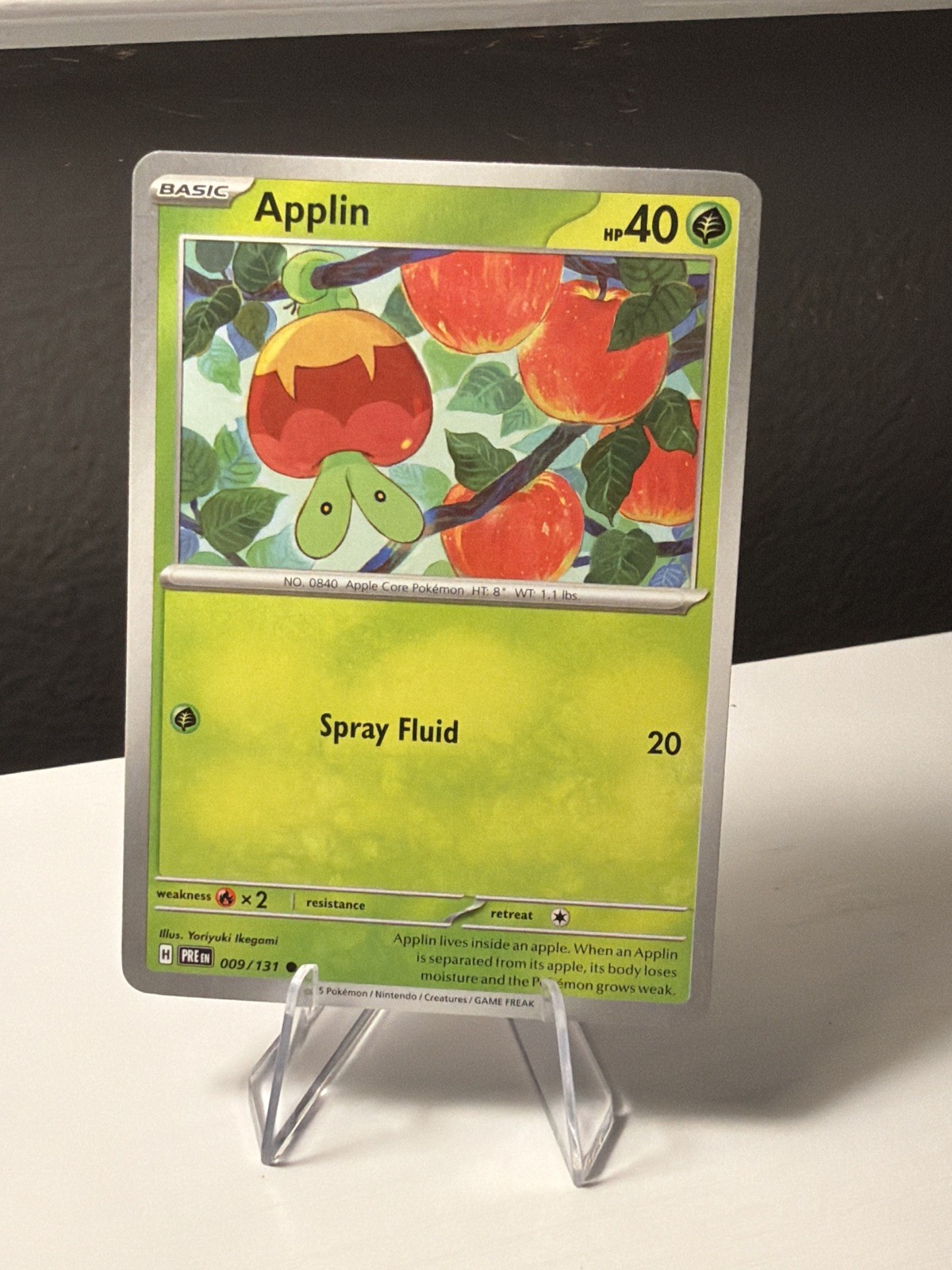 Applin #9 2025 Scarlet - Violet Series - Prismatic Evolutions Common Pokemon NM