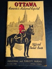 c. 1950 Ottawa Official Tourist Guide - Canada's National Capital