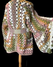 Grobstrickjacke Häkel Oversize Handarbeit