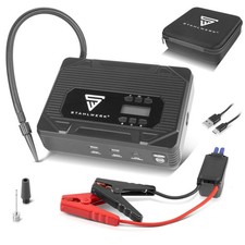 STAHLWERK Powerbank Auto Starthilfe Booster mit Kompressor LED und USB Ladeger�t