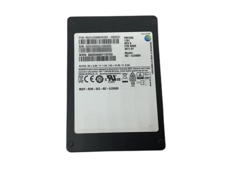 400GB SAS SSD Samsung 2.5" Server Solid State Drive 6Gbps for Servers - Image 4 of 4
