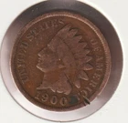 US Rare Old West 1900 Indian Head Penny Coin American Collection Shield Cent USA