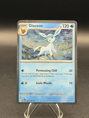 Glaceon 025/131 (Cosmos Holo) Prismatic Evolutions Costco Mini tin (NM)