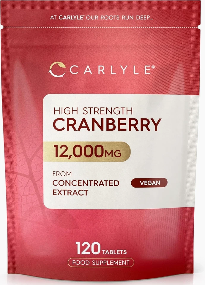CRANBERRY TABS Urinary Tract Water Infection Prostate Urine Bladder cystitis Support Capsules