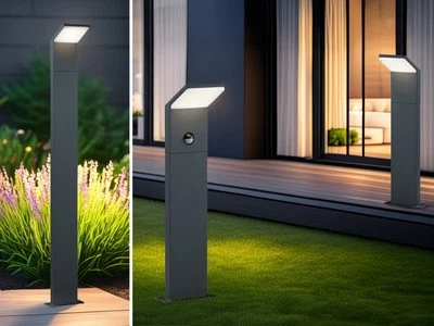 TRIO LEUCHTEN Lampade da Terra LED da Esterno con Rilevatore di Movimento Luci da Vialetto per Esterno Esterno