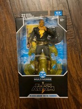 McFarlane DC Multiverse Black Adam With Gold Throne NEW The Rock Movie