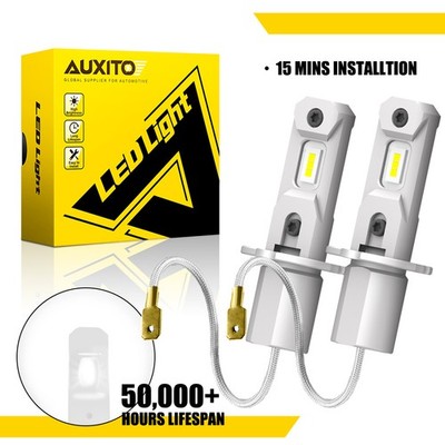 H3 LED Canbus 100W FOG Lights Bulbs 6500K White Driving DRL Lamp High Brightness