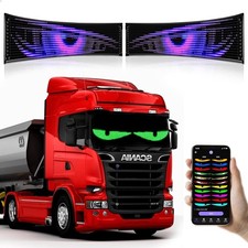 2Pcs LED Eyes for Truck Windshield Programmable Devil Eyes Light for Cars ...