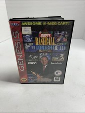 ESPN Baseball Tonight Video Game (Sega Genesis, 1994) CIB W Manual Tested