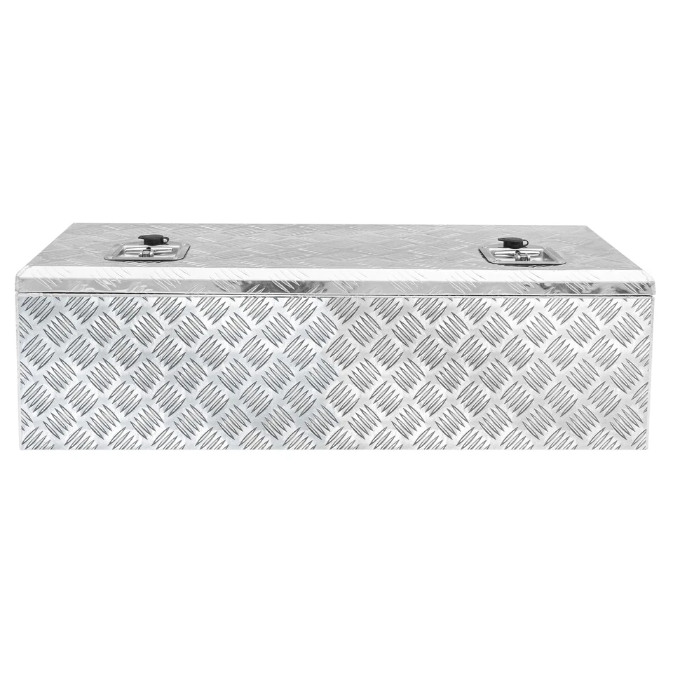Caja de herramientas de almacenamiento debajo de la carrocería de aluminio de 36" X 12" X 12" para camioneta remolque RV Foto 3 de 4