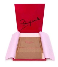 Schiaparelli Vintage Seamless Arabesque Micro Mesh Stockings Soft Petal Sz 8 NOS