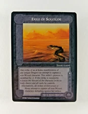 Exile of Solitude - Middle Earth CCG card (1996 ICE) MECCG Dragons Hazard LotR
