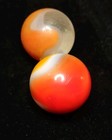2x Pack UV All Red VITRO & Peltier Lot Glass Vintage Marbles NM .61"  — photo 5