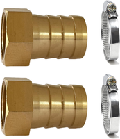 "2 StüCk SchlauchtüLle Messing Schlauchverschraubung 3/4\" IG X 25Mm (1\") TüLle, S"