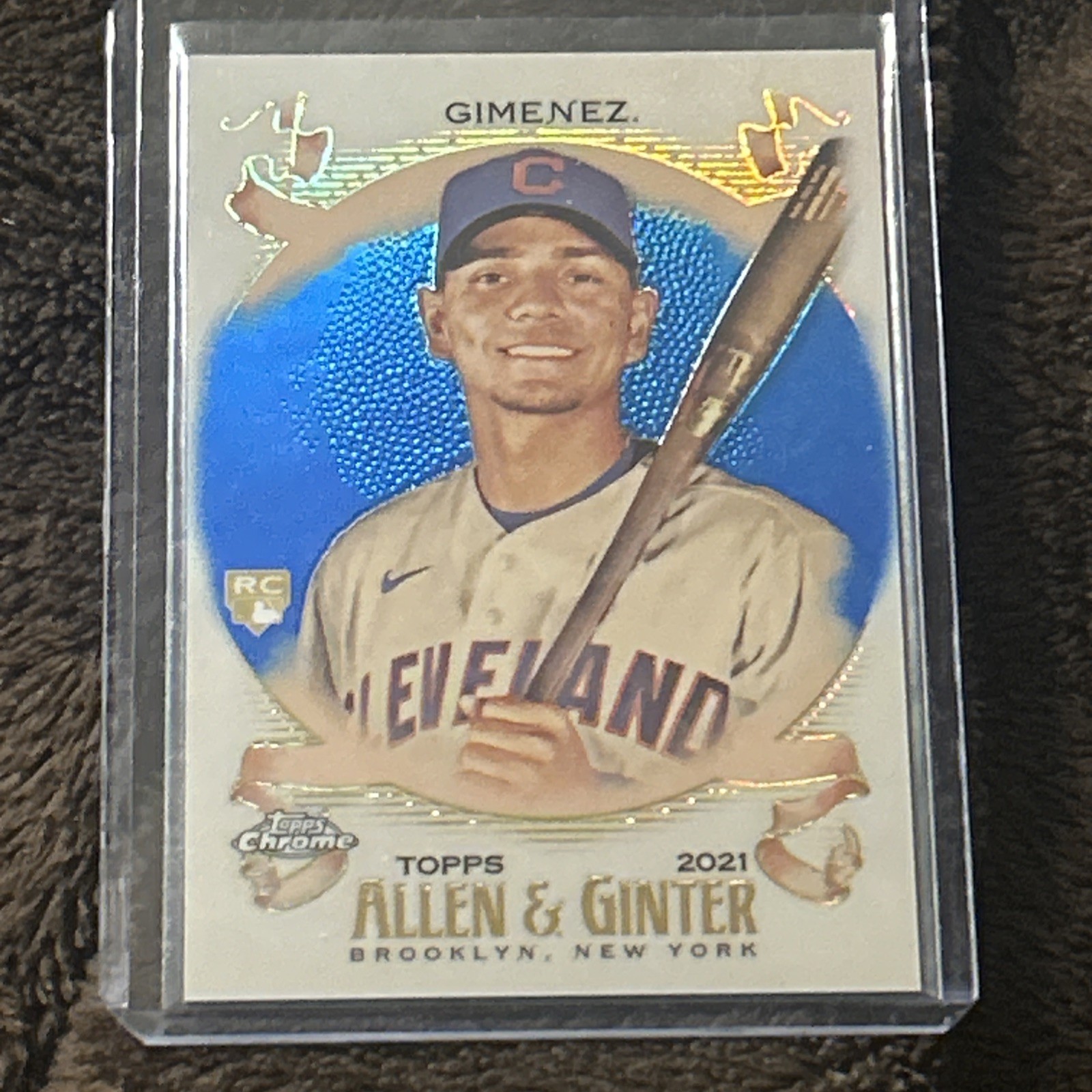 2021 Topps Chrome Allen & Ginter Andres Gimenez Blue Refractor /150 RC NM+