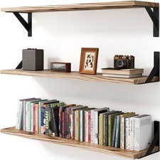 VMROF Floating Shelves for Wall, Wall Mount Book Shelf, Hanging Shelves, Wall Bo