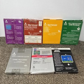 Atari 2600 Game Lot CIB Tested Lot Of 7
