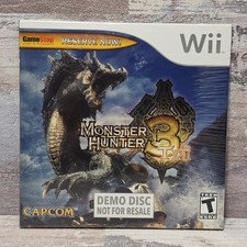 Monster Hunter 3 Tri Demo Game Disc (Nintendo Wii) GameStop Exclusive - NEW