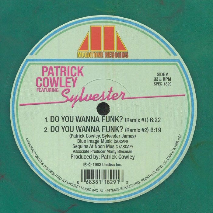 COWLEY, Patrick/SYLVESTER - Do You Wanna Funk? - 180 gram marbled vinyl 12""