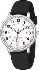 Nurse Watch for Women Waterproof Analog Silicone Watch with Second Hand Nursing