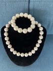 Faux pearl necklace and bracelet set — photo 1