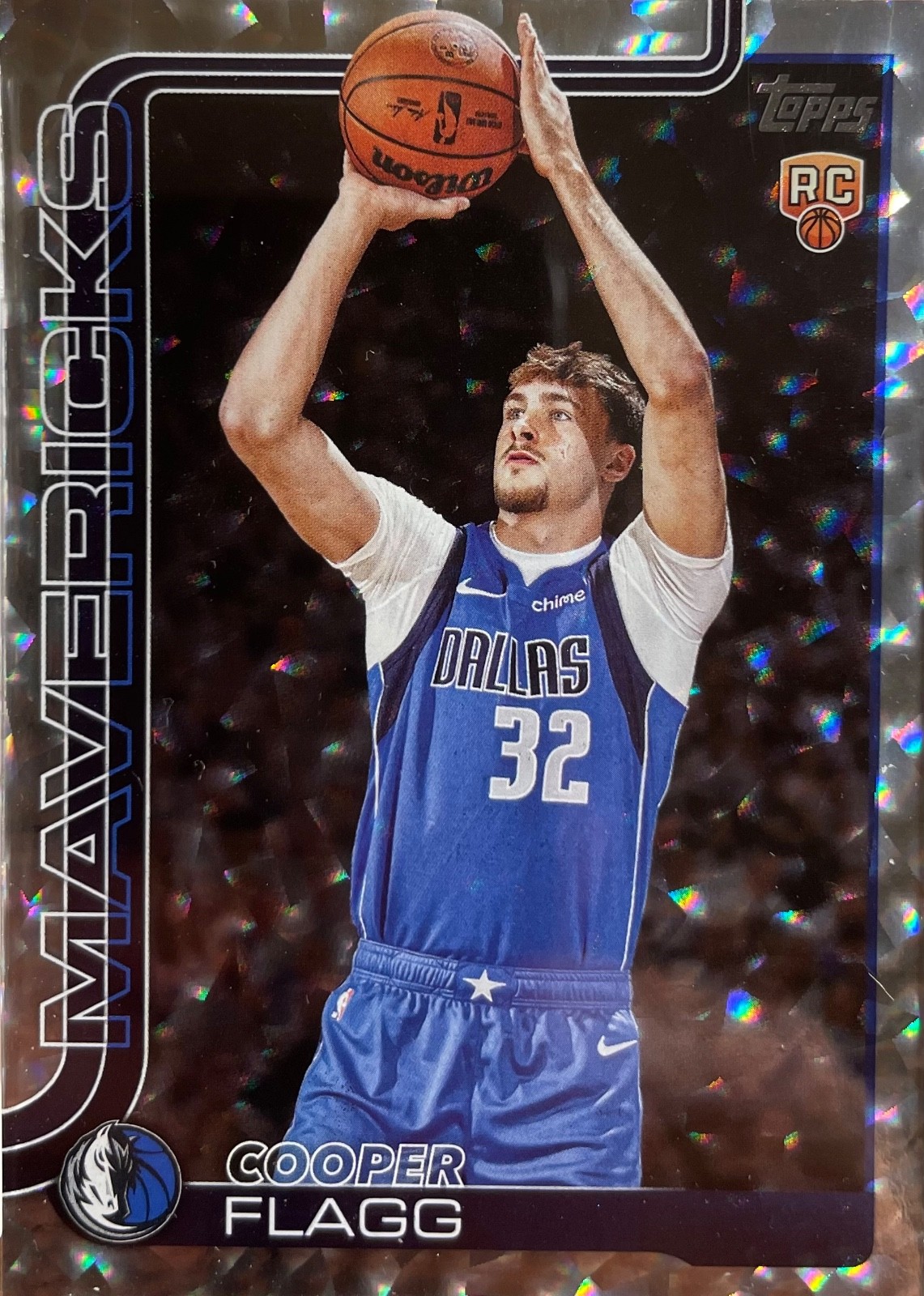 ROTY COOPER FLAGG 💎 PSA 10 GEM 💎 ROOKIE CRACKLEBOARD FOIL - 2025 TOPPS #201