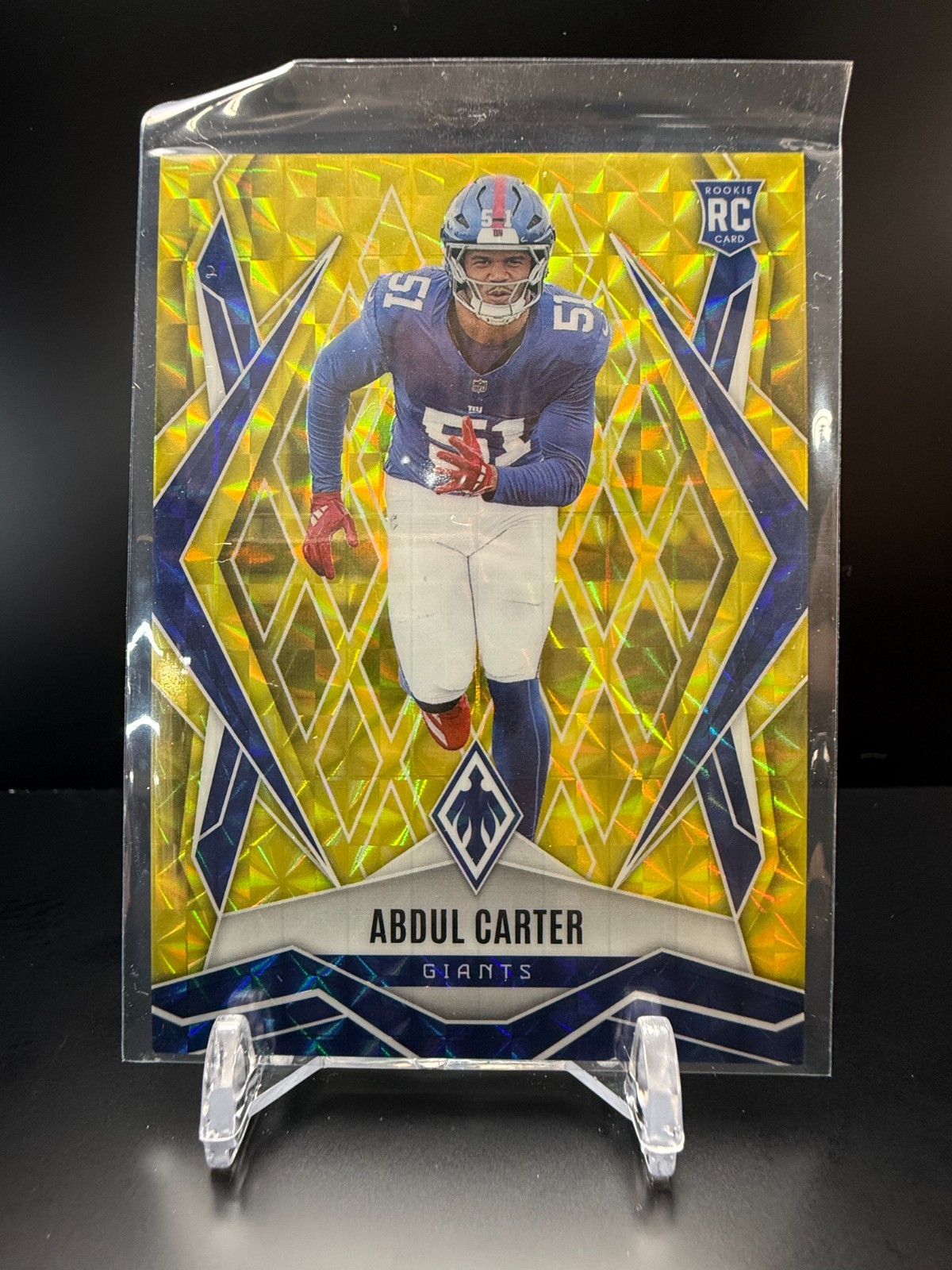 D349 - 2025 Panini Phoenix - Rookies Abdul Carter #177 Yellow /185 (RC)